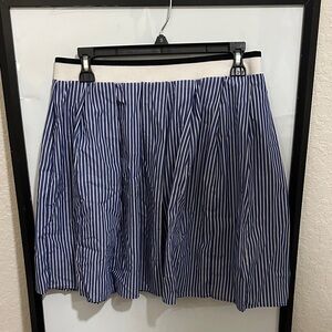 UNIQLO Striped Blue and White Women's Skirt